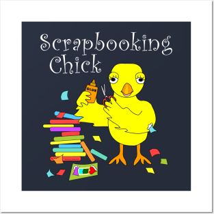 Scrapbooking Chick White Text Posters and Art